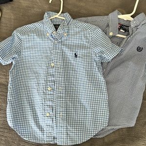 Bundle of polo Ralph Lauren and Chapa button front shirts for boys 3T